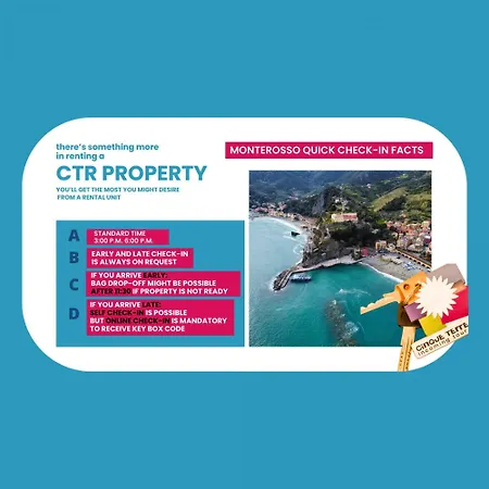 Scimiscià 2-bedroom With Ac * Monterosso al Mare