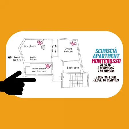 Scimiscia 2-bedroom With Ac Апартаменты *