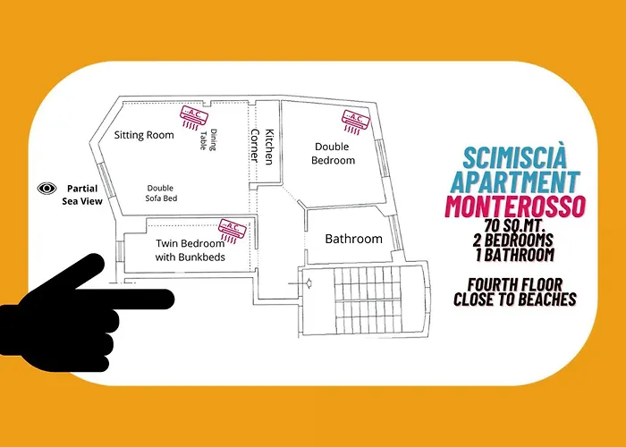 Scimiscia 2-bedroom With Ac Apartament *